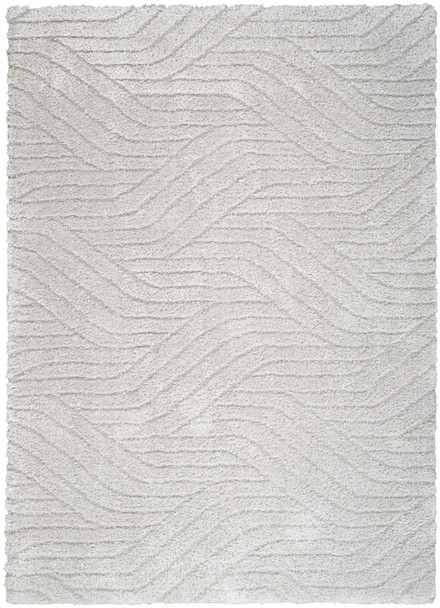 Nourison Calvin Klein Surfaces SFC01 Silver Grey Rug
