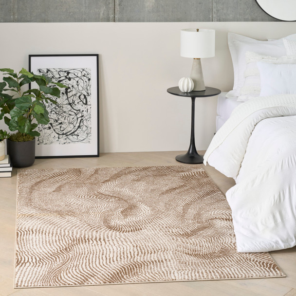 Nourison DKNY Central Park West CEP01 Beige Brown Rug
