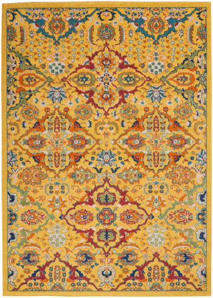 Nourison Home Allur ALR03 Yellow Multicolor Rug