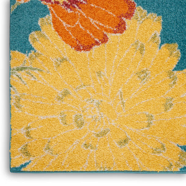 Nourison Home Allur ALR06 Turquoise Multicolor Rug