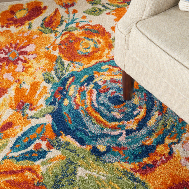 Nourison Home Allur ALR07 Ivory Multicolor Rug