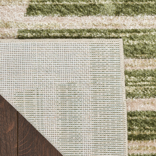 Nourison Home Astra Machine Washable ASW03 Ivory Olive Rug
