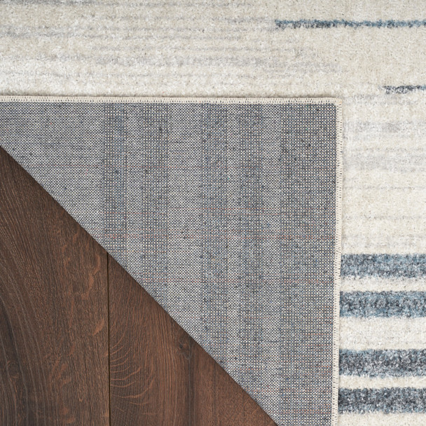 Nourison Home Astra Machine Washable ASW04 Ivory Blue Rug