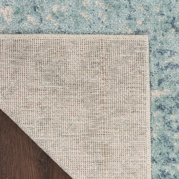 Nourison Home Astra Machine Washable ASW07 Blue Ivory Rug