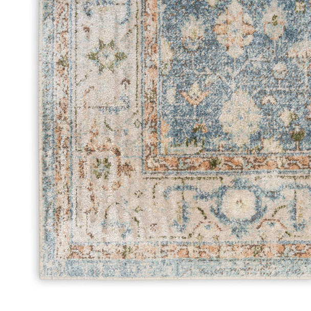 Nourison Home Astra Machine Washable ASW11 Silver Blue Rug