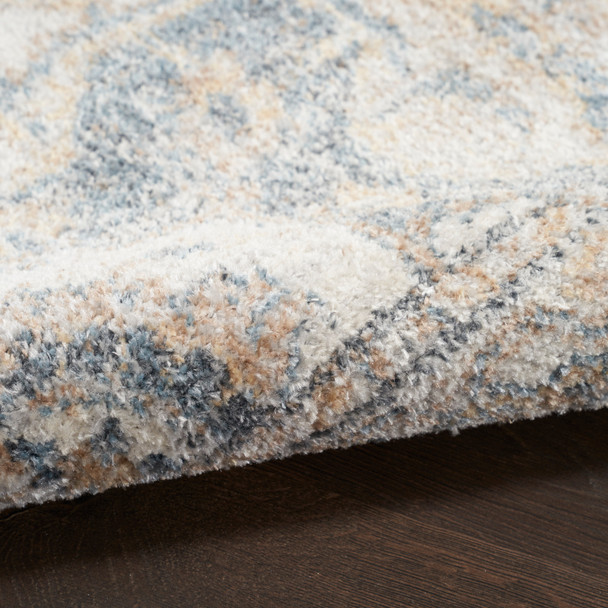 Nourison Home Astra Machine Washable ASW12 Grey Blue Rug