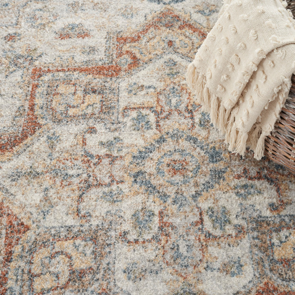 Nourison Home Astra Machine Washable ASW12 Grey Multicolor Rug