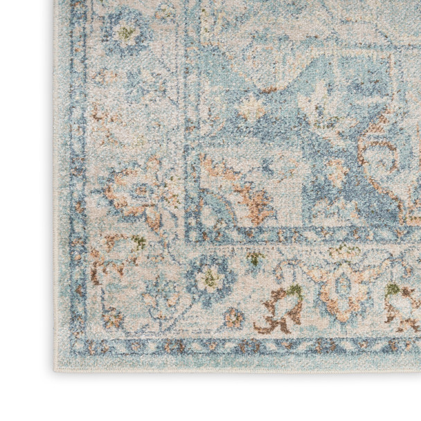 Nourison Home Astra Machine Washable ASW12 Light Blue Rug
