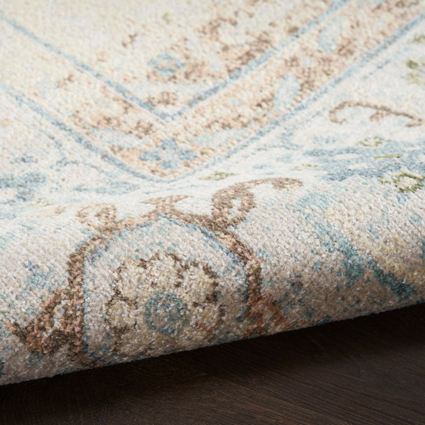 Nourison Home Astra Machine Washable ASW13 Ivory Blue Rug