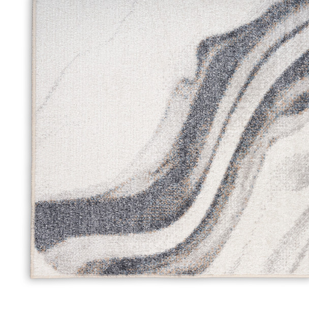 Nourison Home Astra Machine Washable ASW15 Ivory Grey Rug