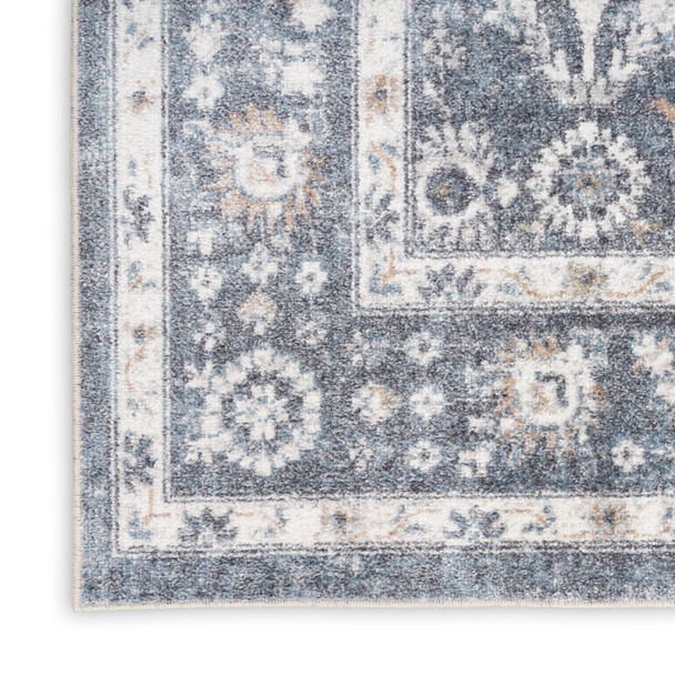 Nourison Home Astra Machine Washable ASW16 Dark Blue Rug
