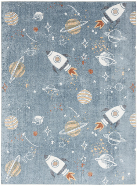 Nourison Home Astra Machine Washable ASW18 Blue Multicolor Rug