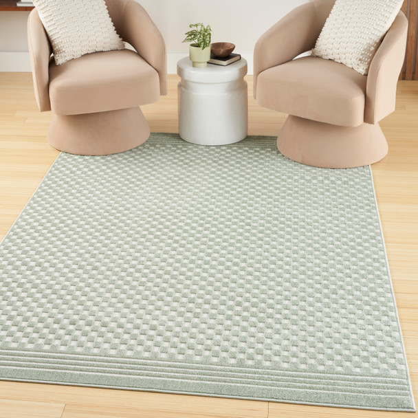 Nourison Home Care Free CAF02 Green Rug