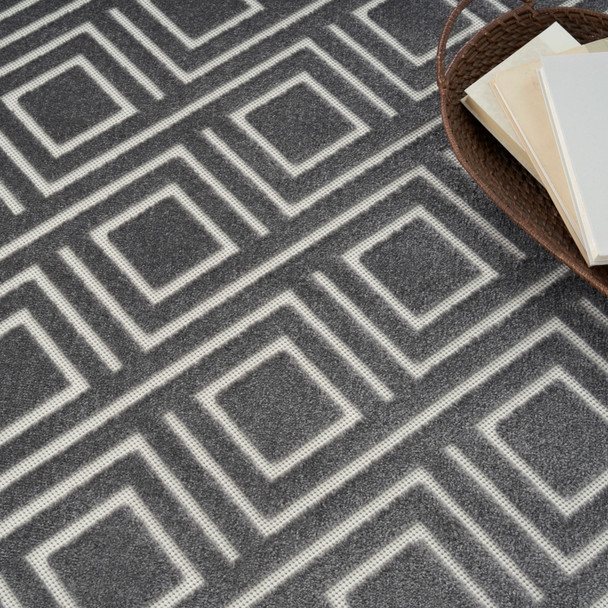 Nourison Home Care Free CAF03 Grey Rug