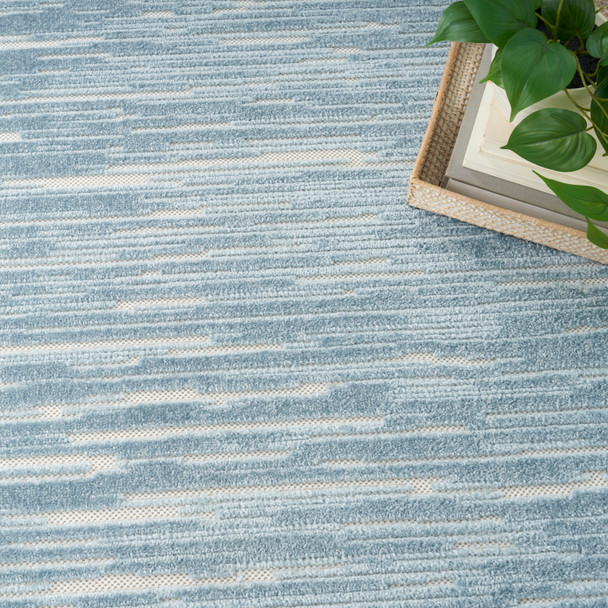 Nourison Home Care Free CAF04 Blue Rug