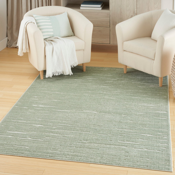 Nourison Home Care Free CAF04 Green Rug