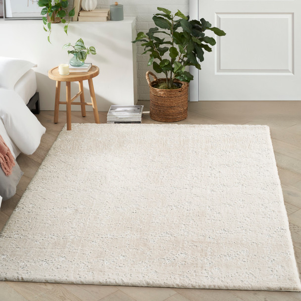 Nourison Home Cozy Shimmer CSH01 Ivory Silver Rug