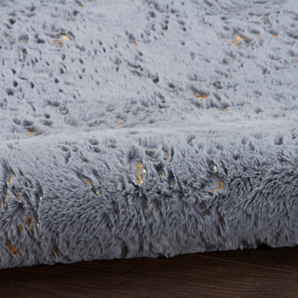 Nourison Home Cozy Shimmer CSH01 Slate Gold Rug