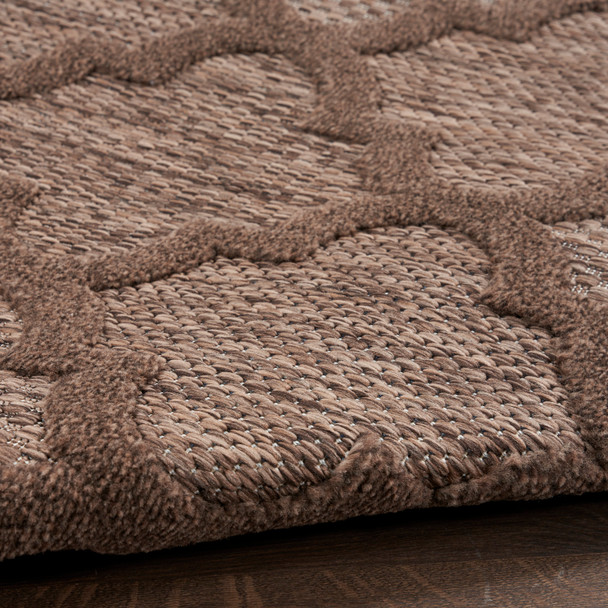 Nourison Home Easy Care NES01 Brown Rug