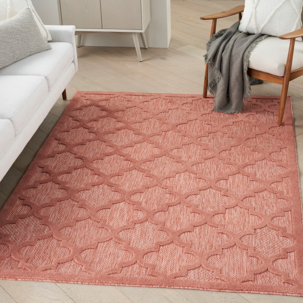 Nourison Home Easy Care NES01 Coral Orange Rug
