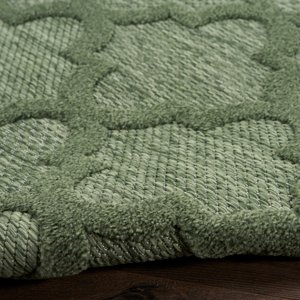Nourison Home Easy Care NES01 Green Rug