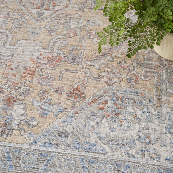 Nourison Home Elegant Heirlooms ELH01 Grey Gold Rug