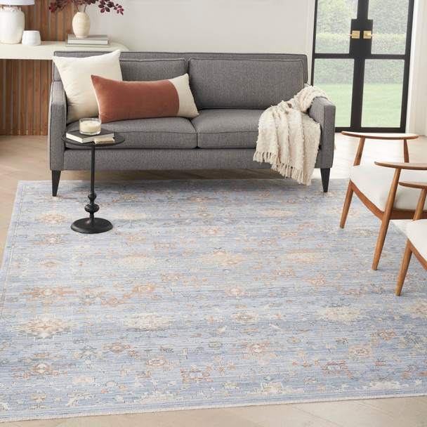 Nourison Home Elegant Heirlooms ELH02 Blue Ivory Rug