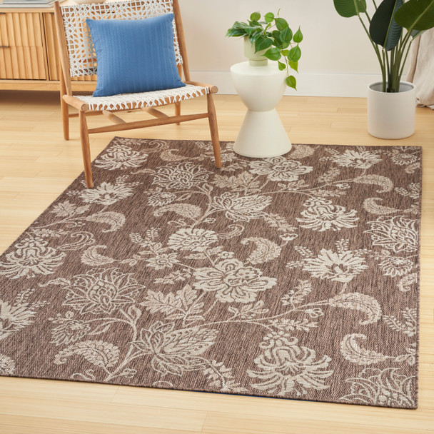 Nourison Home Garden Oasis GOA03 Mocha Rug