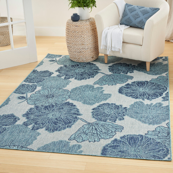 Nourison Home Garden Oasis GOA04 Blue Rug