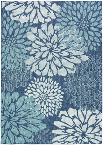 Nourison Home Garden Oasis GOA06 Navy Rug