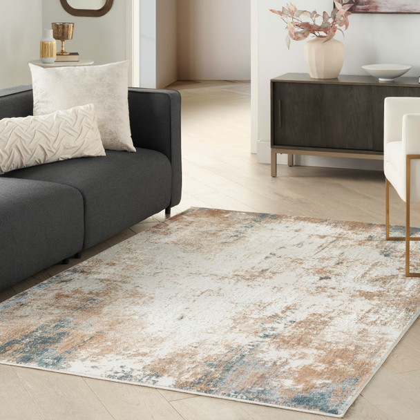 Nourison Home Glitz GLZ06 Taupe Multi Rug