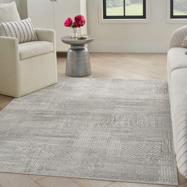 Nourison Home Glitz GLZ09 Silver Grey Rug