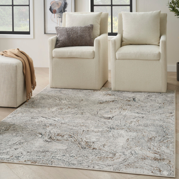 Nourison Home Glitz GLZ20 Grey Multicolor Rug