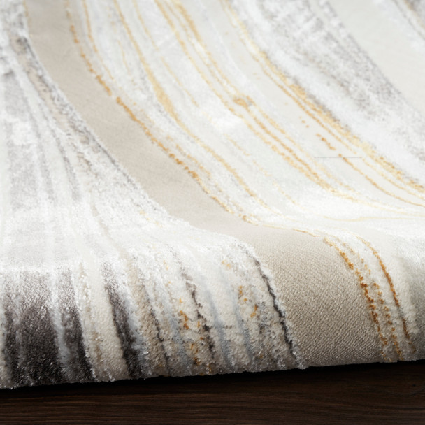 Nourison Home Glitz GLZ21 Grey Gold Rug