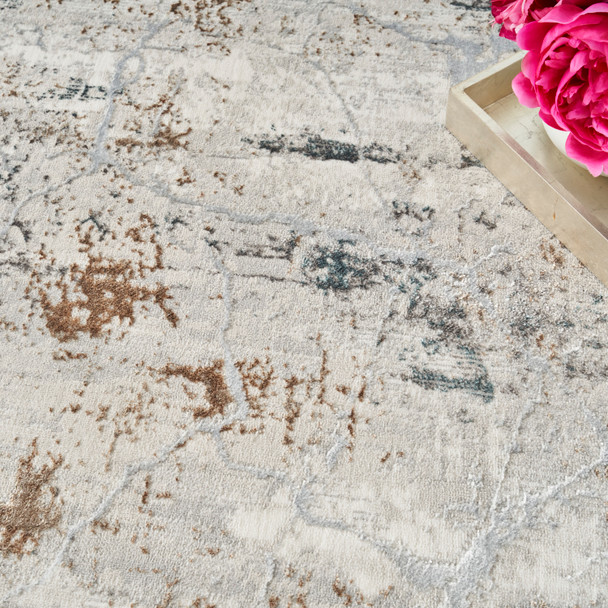 Nourison Home Glitz GLZ23 Grey Multicolor Rug