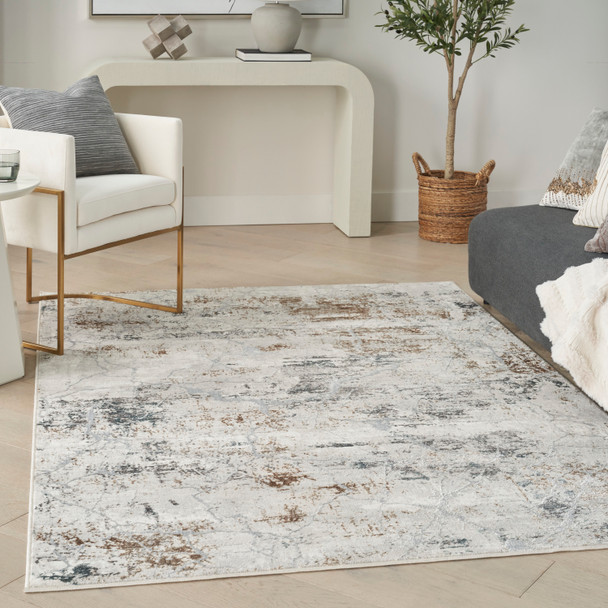 Nourison Home Glitz GLZ23 Grey Multicolor Rug