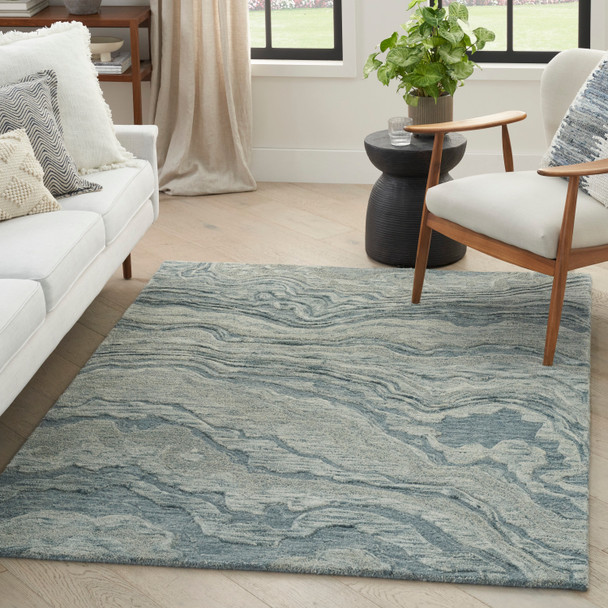Nourison Home Graceful GRU01 Blue Rug