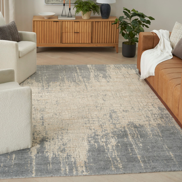 Nourison Home Harmony HAY03 Slate Beige Rug
