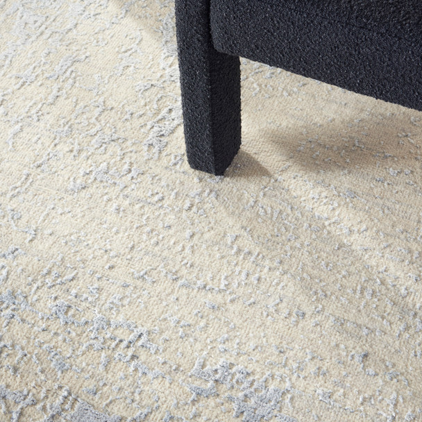 Nourison Home Luna LUN01 Ivory Silver Blue Rug