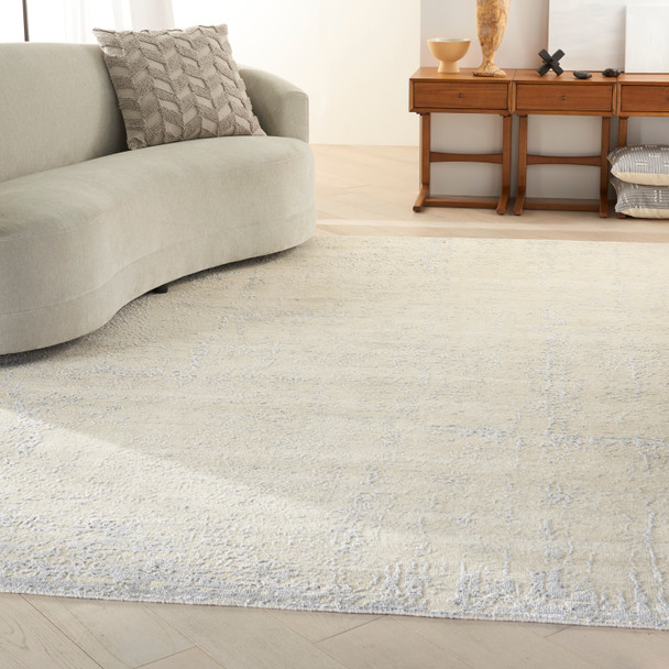 Nourison Home Luna LUN01 Ivory Silver Blue Rug