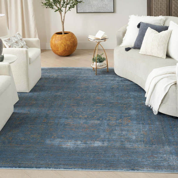 Nourison Home Luxurious LRS01 Blue Rug