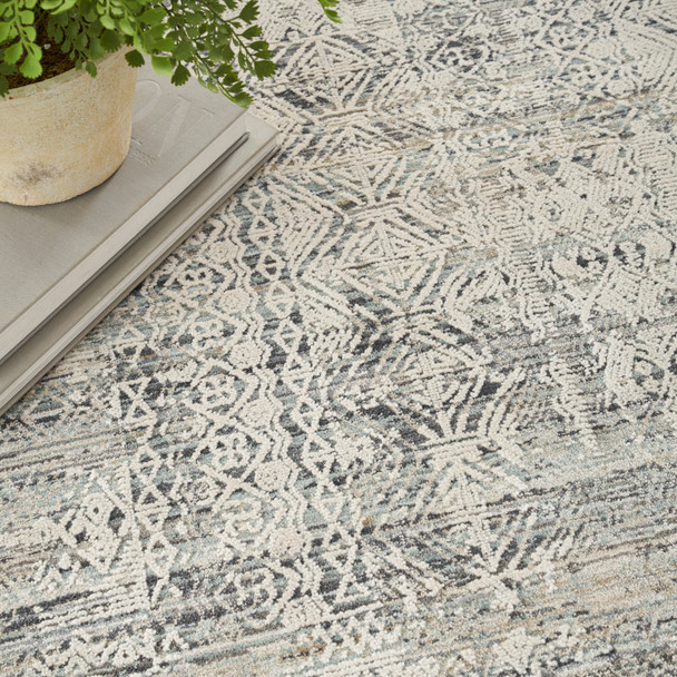 Nourison Home Lynx LNX06 Ivory Blue Rug