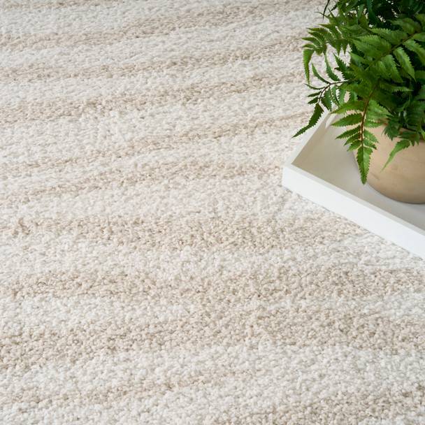 Nourison Home Modern Shag MMD05 Ivory Beige Rug