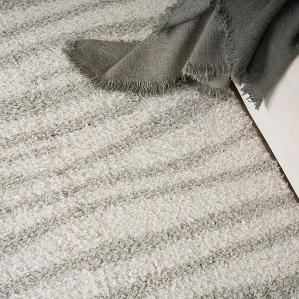 Nourison Home Modern Shag MMD05 Ivory Grey Rug