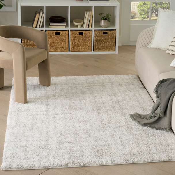 Nourison Home Modern Shag MMD06 Ivory Grey Rug