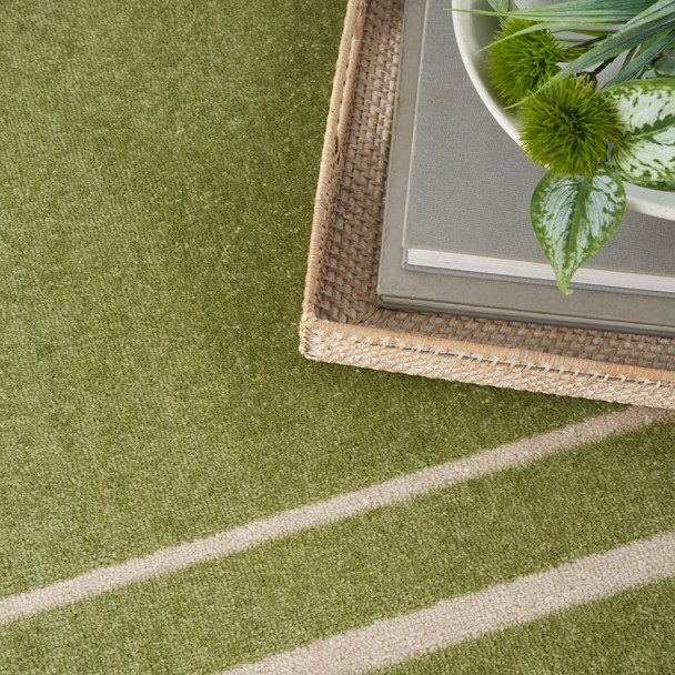 Nourison Home Nourison Essentials NRE02 Green Ivory Rug