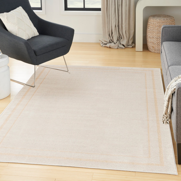 Nourison Home Nourison Essentials NRE02 Ivory Gold Rug