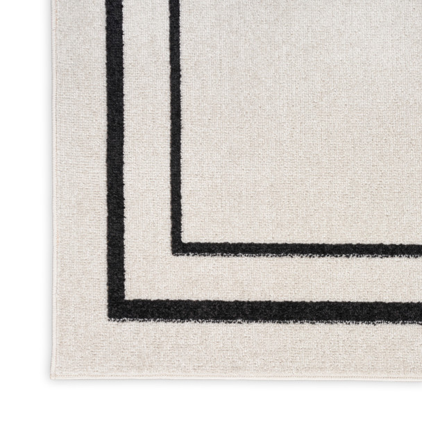 Nourison Home Nourison Essentials NRE02 Ivory Black Rug