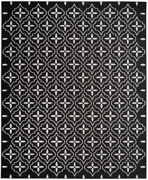 Nourison Home Nourison Essentials NRE04 Black Ivory Rug