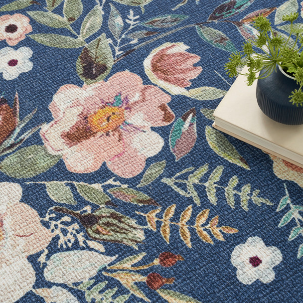 Nourison Home Nourison Washables NWB01 Navy Multicolor Rug